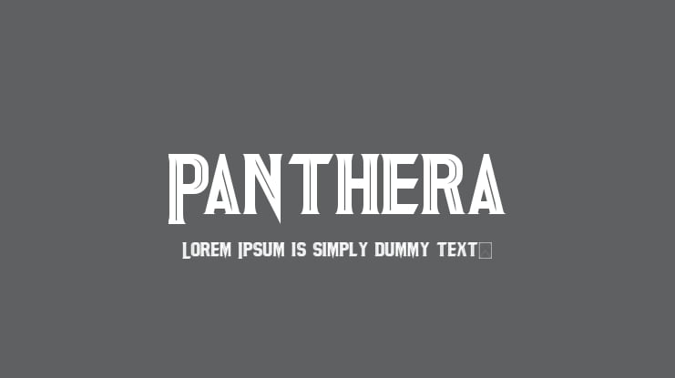 Panthera Font