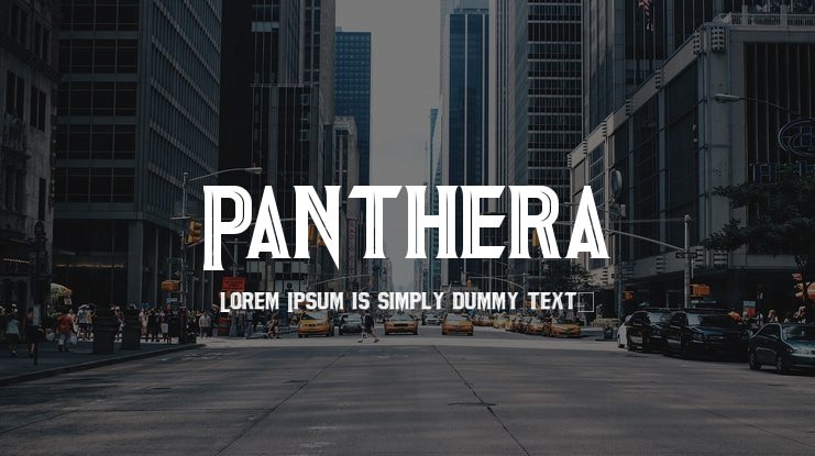 Panthera Font