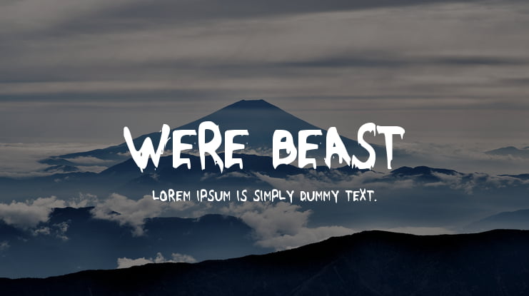 Were Beast Font Family