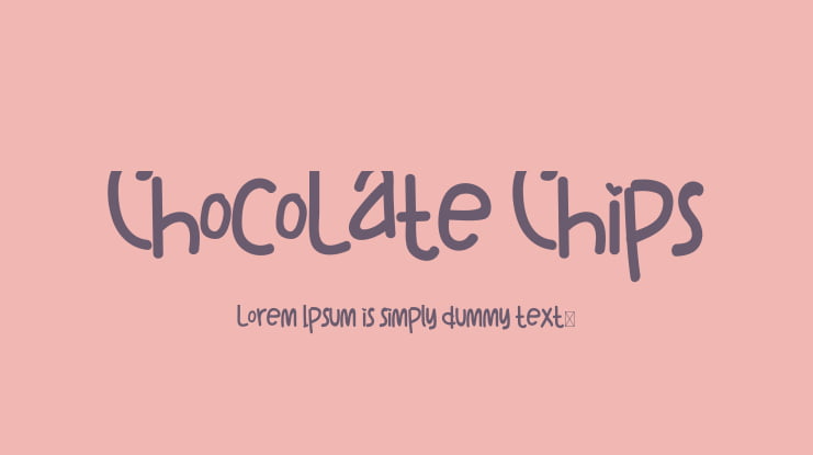 ChocoLate Chips Font
