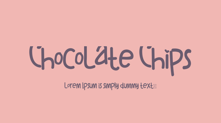 ChocoLate Chips Font