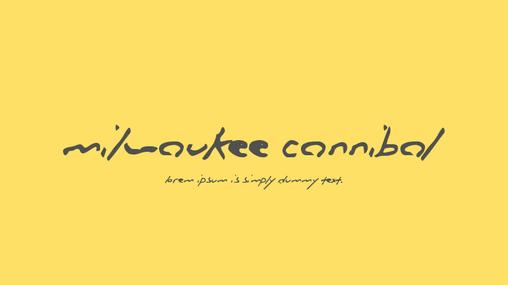 Milwaukee Cannibal Font
