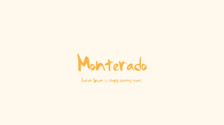Monterado Font