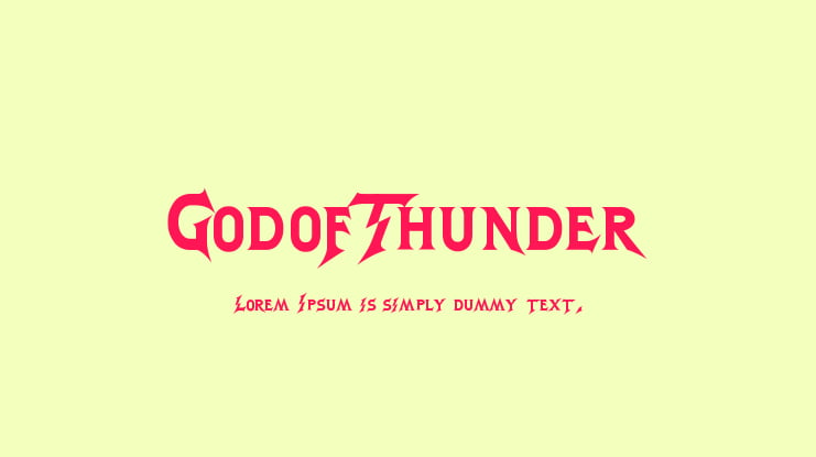 GodofThunder Font