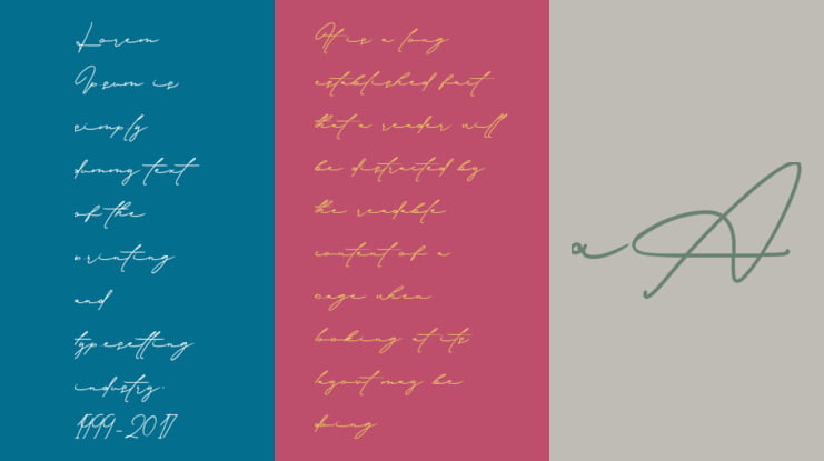Signature Collection Font