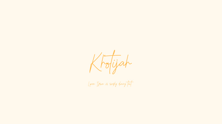 Khotijah Font