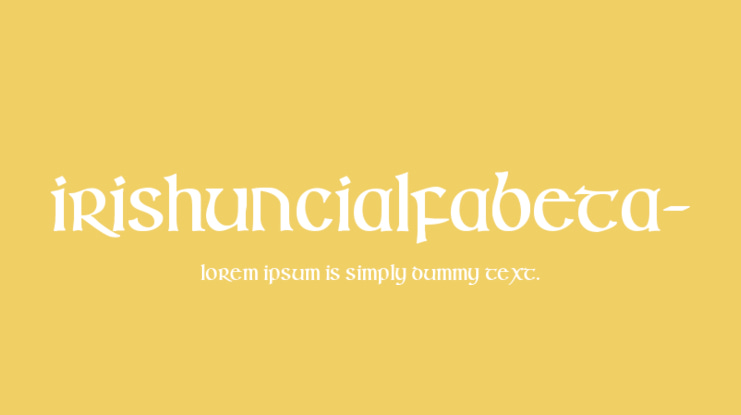 IrishUncialfabeta- Font