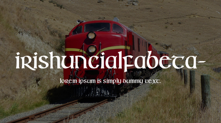 IrishUncialfabeta- Font