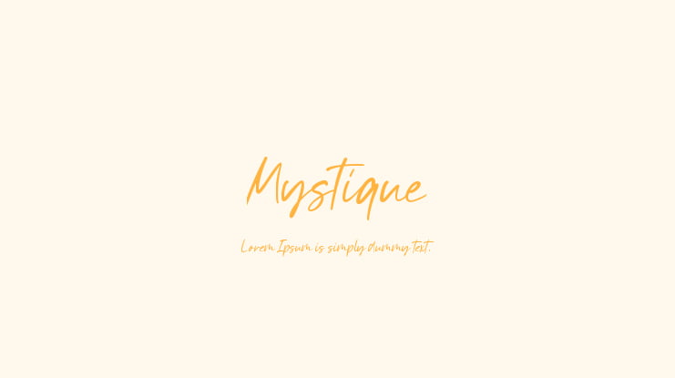 Mystique Font