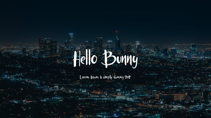 Hello Bunny Font