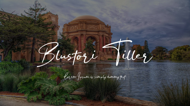 Blustori Tiller Font
