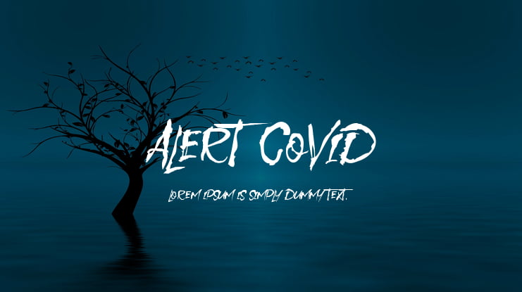 Alert Covid Font