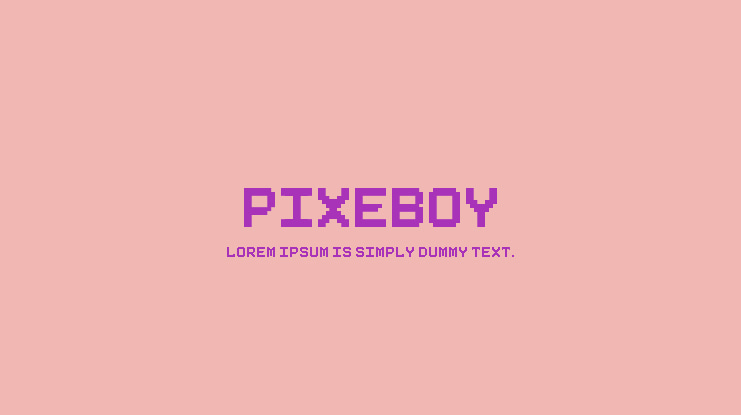 Pixeboy Font