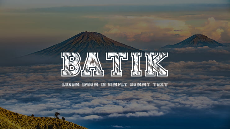 Batik Font