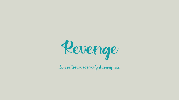 Revenge Font