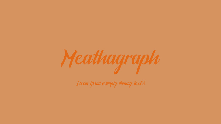 Meathagraph Font
