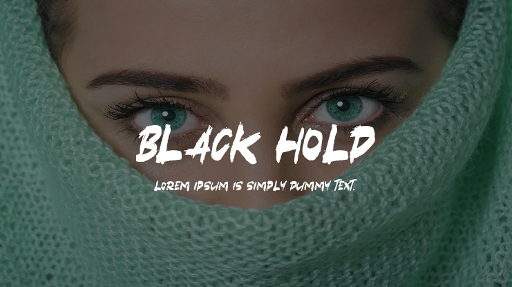 Black Hold Font