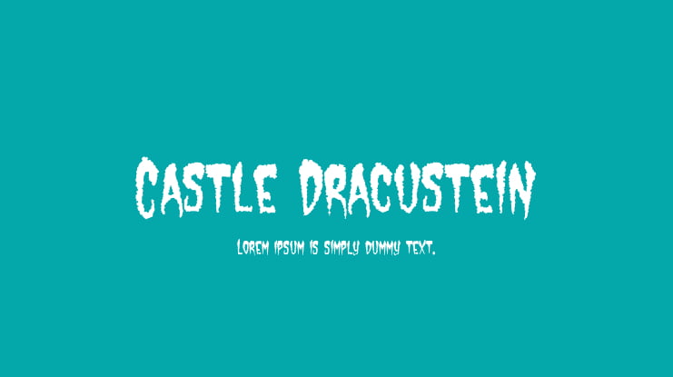 Castle Dracustein Font