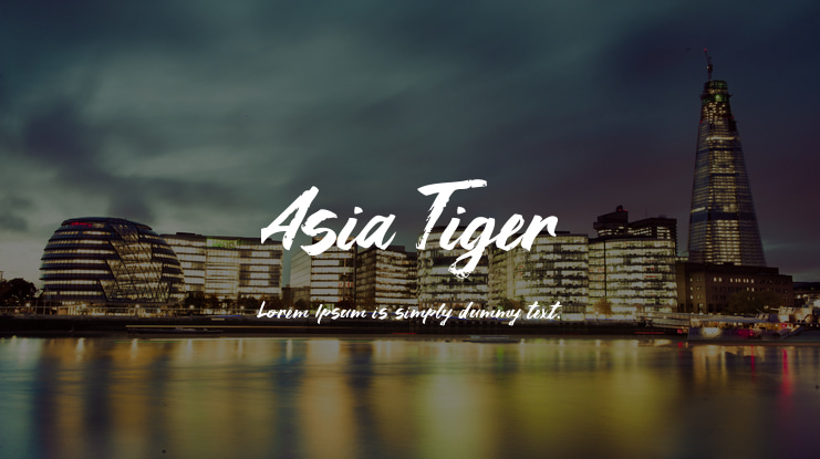 Asia Tiger Font