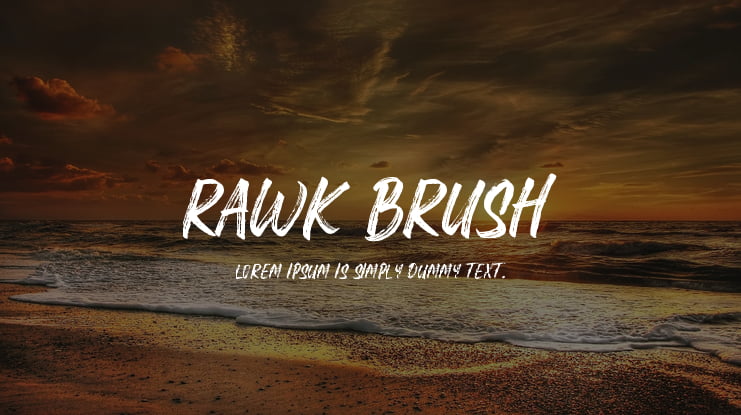 Rawk Brush Font