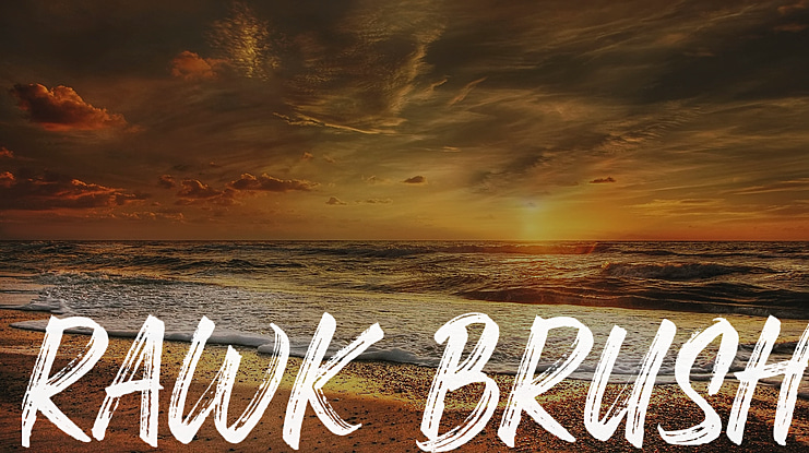 Rawk Brush Font