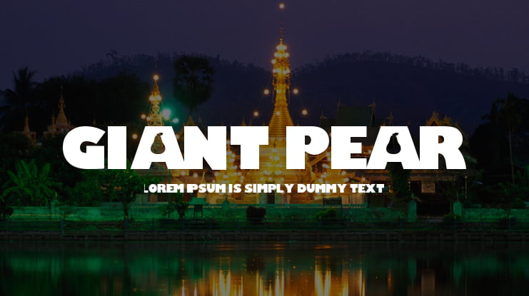 Giant Pear Font