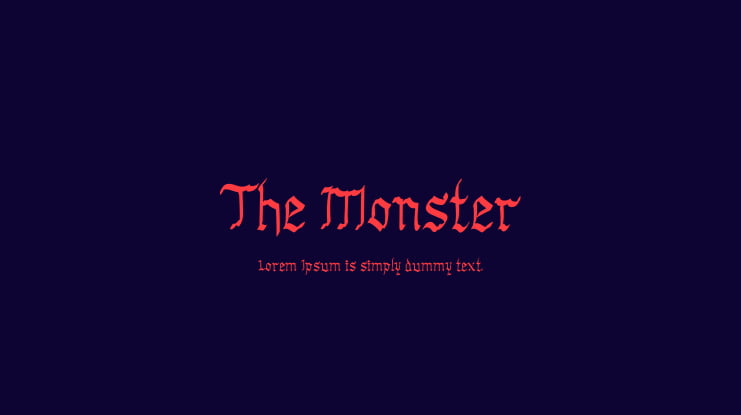 The Monster Font