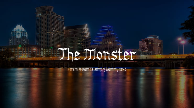 The Monster Font