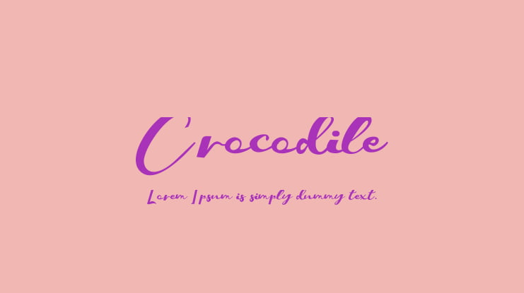 Crocodile Font