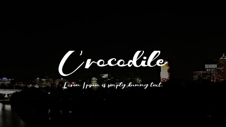 Crocodile Font