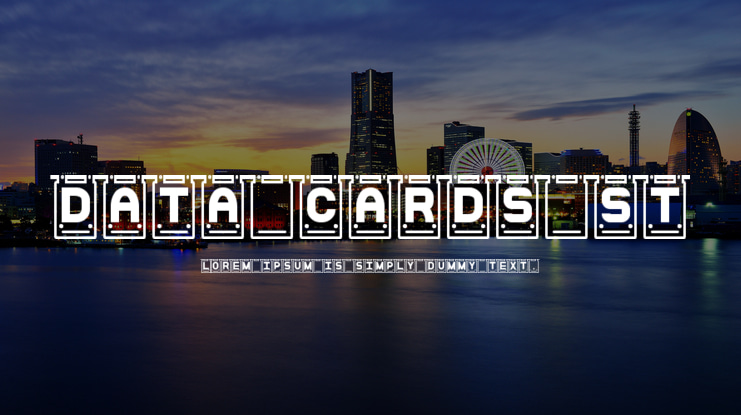 Data Cards St Font