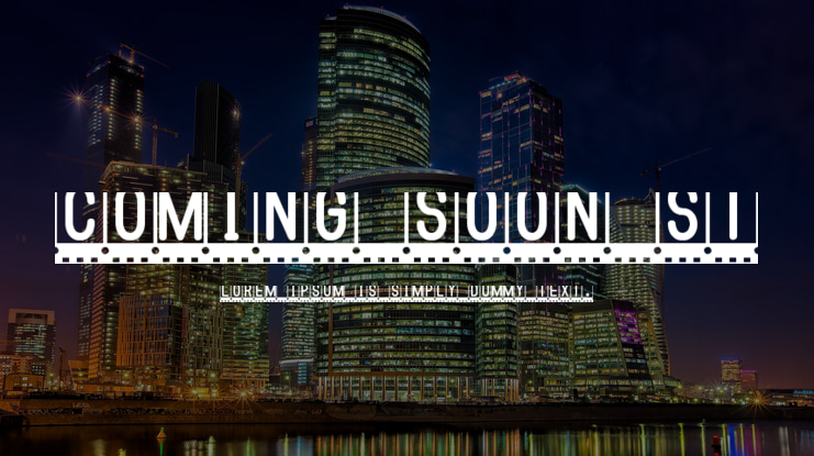 Coming Soon St Font