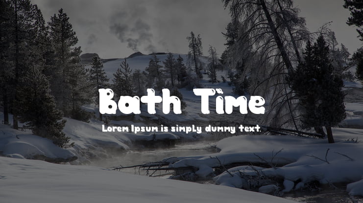 Bath Time Font