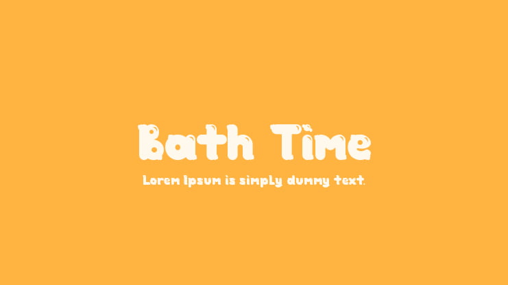 Bath Time Font