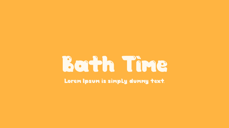 Bath Time Font