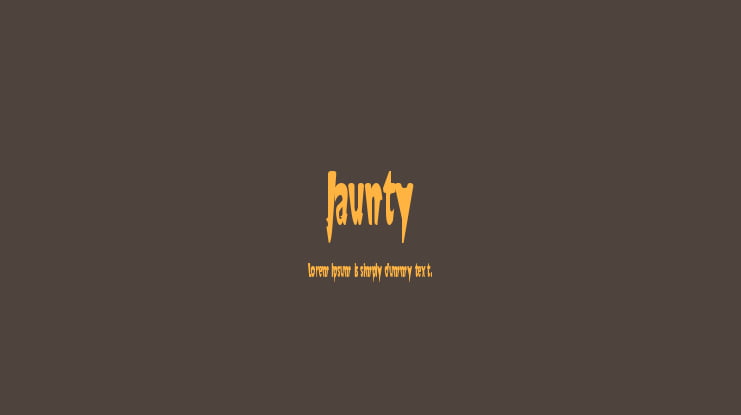 Jaunty Font