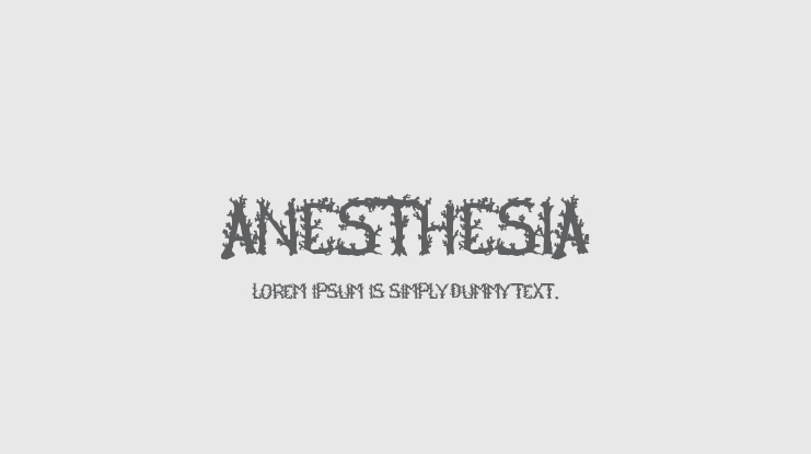 Anesthesia Font