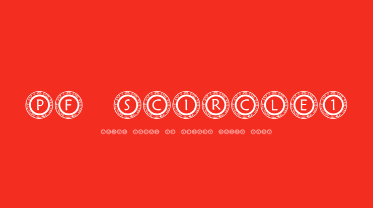 pf_scircle1 Font