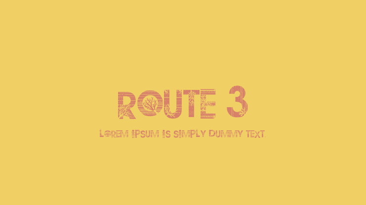 route 3 Font