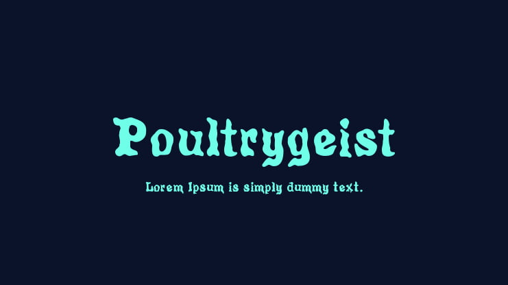 Poultrygeist Font