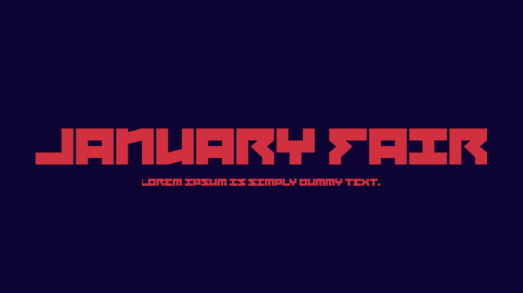 January Fair Font