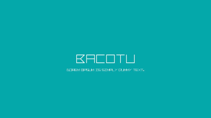 Bacotu Font
