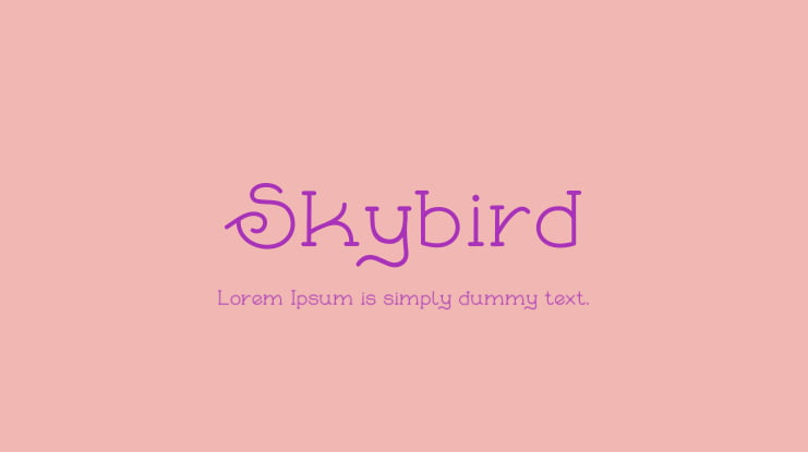 Skybird Font Family