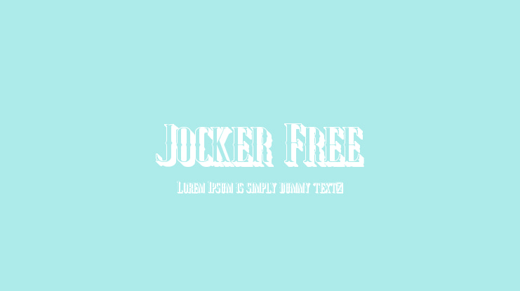 Jocker Free Font Family