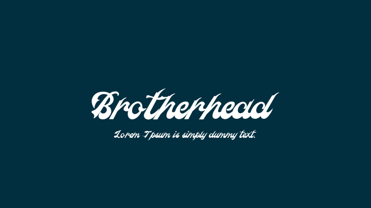Brotherhead Font