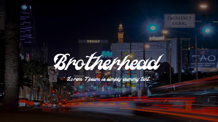 Brotherhead Font