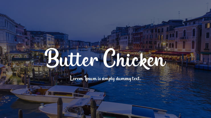 Butter Chicken Font