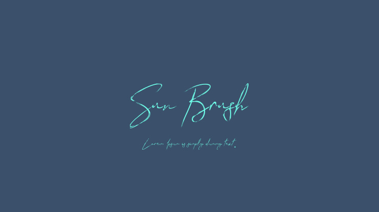 Sun Brush Font