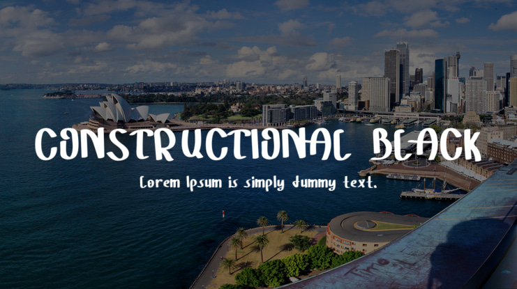 CONSTRUCTIONAL BLACK Font Family