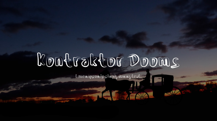 Kontraktor Dooms Font